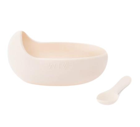 Silicone Bowl and Spoon Set Blush