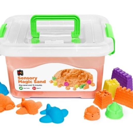 Sensory Magic Sand and Moulds 2kg Orange