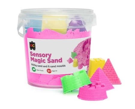 Sensory Magic Sand and Moulds 600g Pink