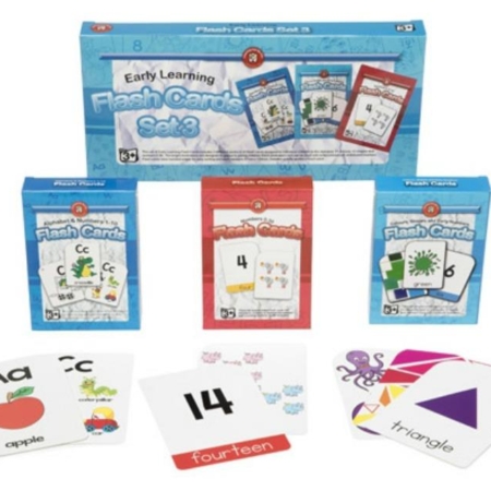 Early Learning Flash Cards Set of 3