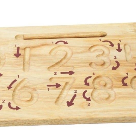 Number Wooden Tracing Board