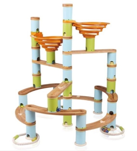 Udeas Bamboo Build & Run Jumbo Marble Run