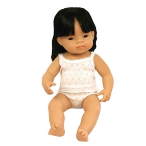 Miniland Asian Baby Girl Doll