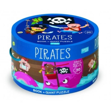 Pirates Giant Puzzle & Book 30 pcs