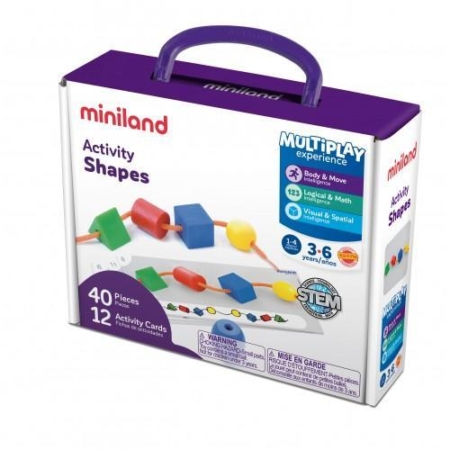 Miniland Threading Activity Shapes