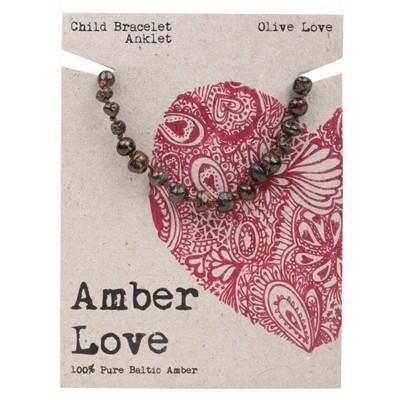 Amber Love Child Bracelet Olive