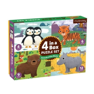 4 in a box Puzzle Set - Animals