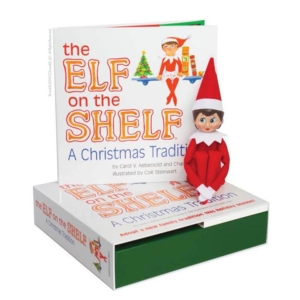The Elf on the Shelf A Christmas Tradition with Girl Scout Elf blue eyes