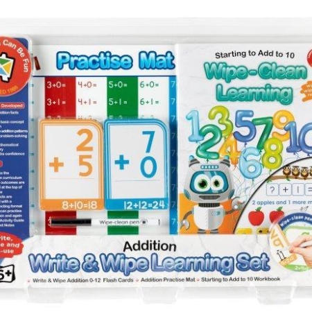 Write and Wipe Learning Set Addition Skills