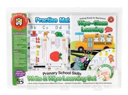 Write and Wipe Learning Set Primary School Skills