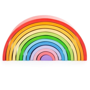 Bigjigs Toys Large Wooden Rainbow 12pcs