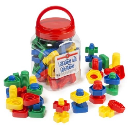 Nuts & Bolts Jar of 32