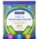 Cactus Comfort Kids Headphones Cat Ear Light up Lime/Blue