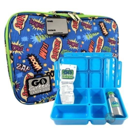 Superhero Go Green Lunch Box Set