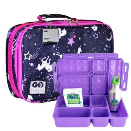 Magical Sky Unicorn Go Green Lunch Box Set