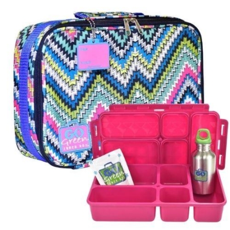 Zig Zag Go Green Lunch Box Set