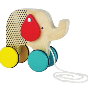 Elephant Wooden Pull Along Toy