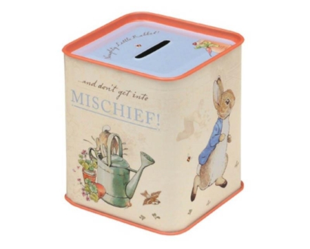 Peter Rabbit Tin Money Box