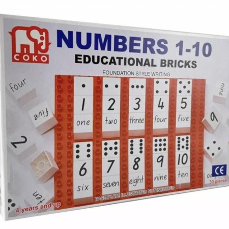 COKO Numbers Counting 1-10 Learning Bricks