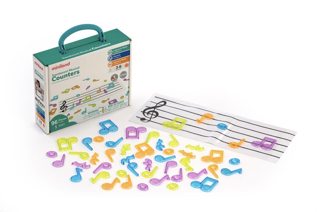 Miniland Translucent Musical Notes and Pentagram