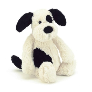 Jellycat Original Bashful Black Cream Puppy