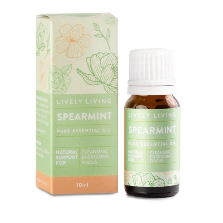 Lively Living 100% Certified Organic Essential Oil Spearmint