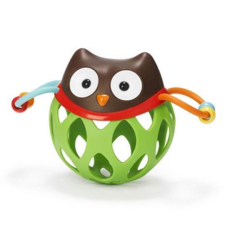 Skip Hop Roll Around Owl Rattle