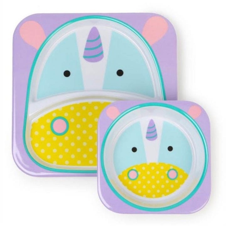 Skip Hop Zoo Unicorn Melamine Dinnerware