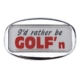 JAXSYN Novelty Towbar Trailer Hitch Cover Tow Bar - I'd rather be GOLF'n