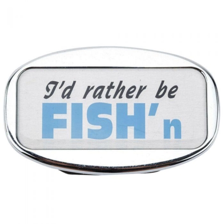 JAXSYN Novelty Tow-bar / Trailer Hitch Cover - I'd rather be FISH'n