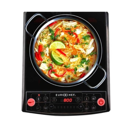 EuroChef Electric Induction Portable Cooktop Ceramic Hot Plate Kitchen Cooker