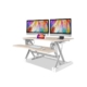 FORTIA Desk Riser 90cm Wide Adjustable Sit to Stand for Dual Monitor