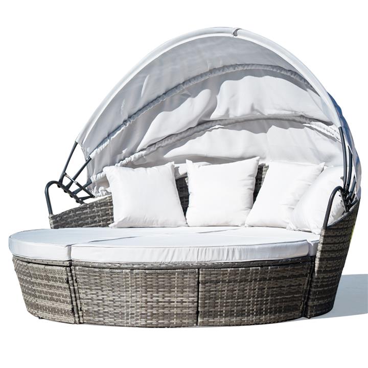 LONDON RATTAN 3pc Outdoor Day Bed