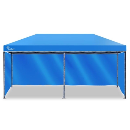 Red Track 3x6m Folding Gazebo Shade & Wall Kit Outdoor Marquee Pop-Up Blue