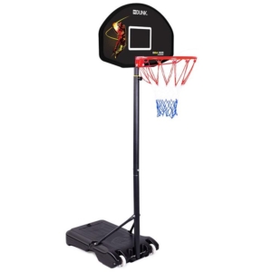 Dr. Dunk Black Height Adjustable Kids Basketball Hoop Stand