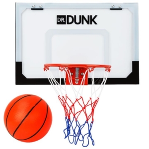 Dr.Dunk Indoor Mini Basketball Hoop Ring Backboard Kit Door Mounted Mount Kid Set