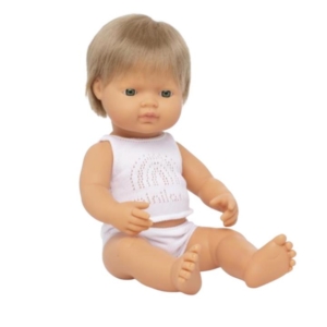Miniland Dark Blonde Boy Doll
