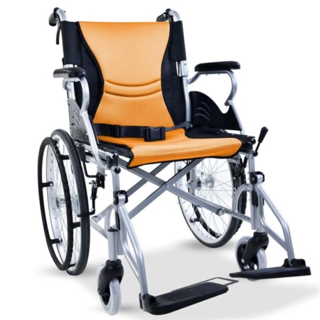 EQUIPMED Folding Aluminium Wheelchair