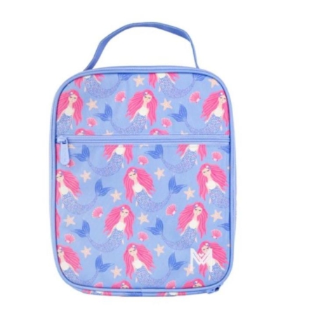 MontiiCo Insulated Large Lunch Bag and Ice Pack Mermaid Tales