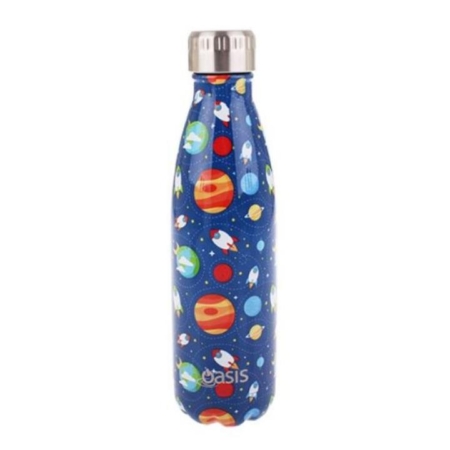 Oasis Kids Insulated Stainless Steel Drink Bottle (500ml) Outer Space