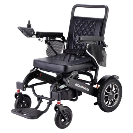 EQUIPMED Electric Folding Wheelchair