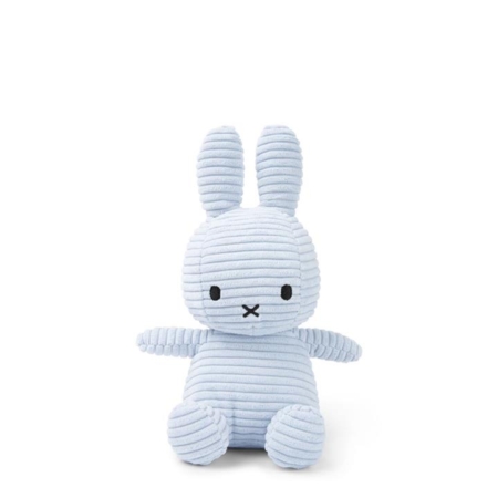 Miffy Sitting Corduroy Ice Blue (23cm)