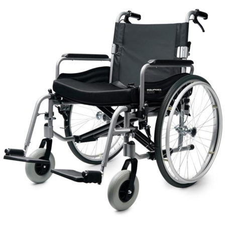 EQUIPMED Folding Wheelchair XXL Extra-Wide Bariatric Seat