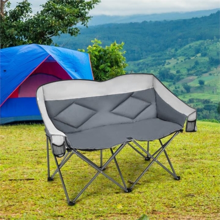 Costway double folding camping chair