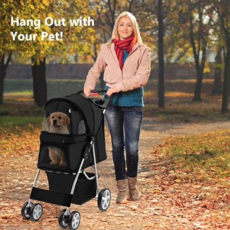 Travel pet stroller