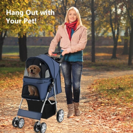 Travel pet stroller