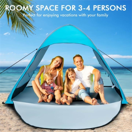 Large pop-up beach tent for 2-4 persons