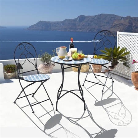 3-piece floral bistro set