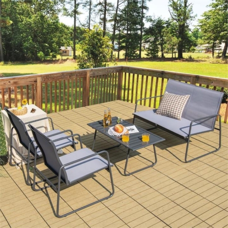 Costway 4 piece garden furniture set