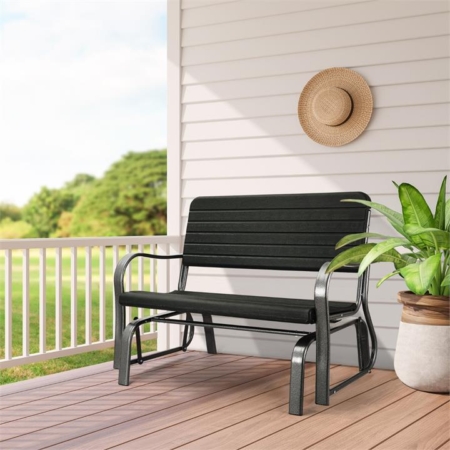 outdoor swing glider bench